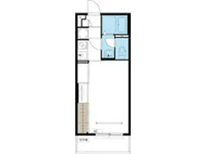 リブリ・シャトー・デ・ザールⅤ(1K/3階)の間取り写真