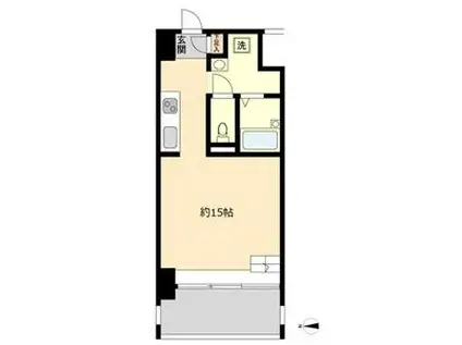 S-FORT六番町(ワンルーム/6階)の間取り写真