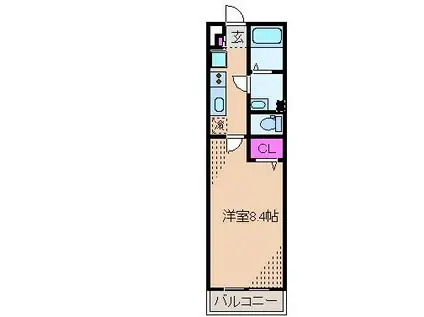 リブリ・ニューイースト(1K/1階)の間取り写真