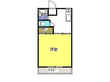 アパルトマンIII(1K/1階)の間取り写真