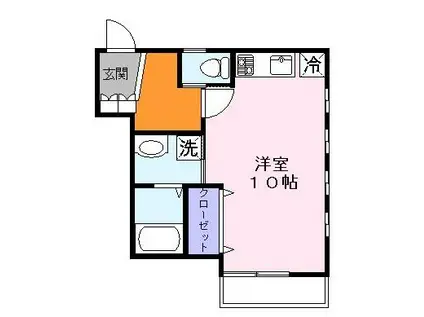 A&Rアネックス(ワンルーム/1階)の間取り写真