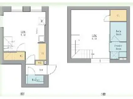 LEGALAND西五反田(1LDK/4階)の間取り写真