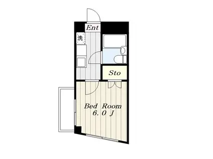 ヒルサイドフォーラム(1K/4階)の間取り写真