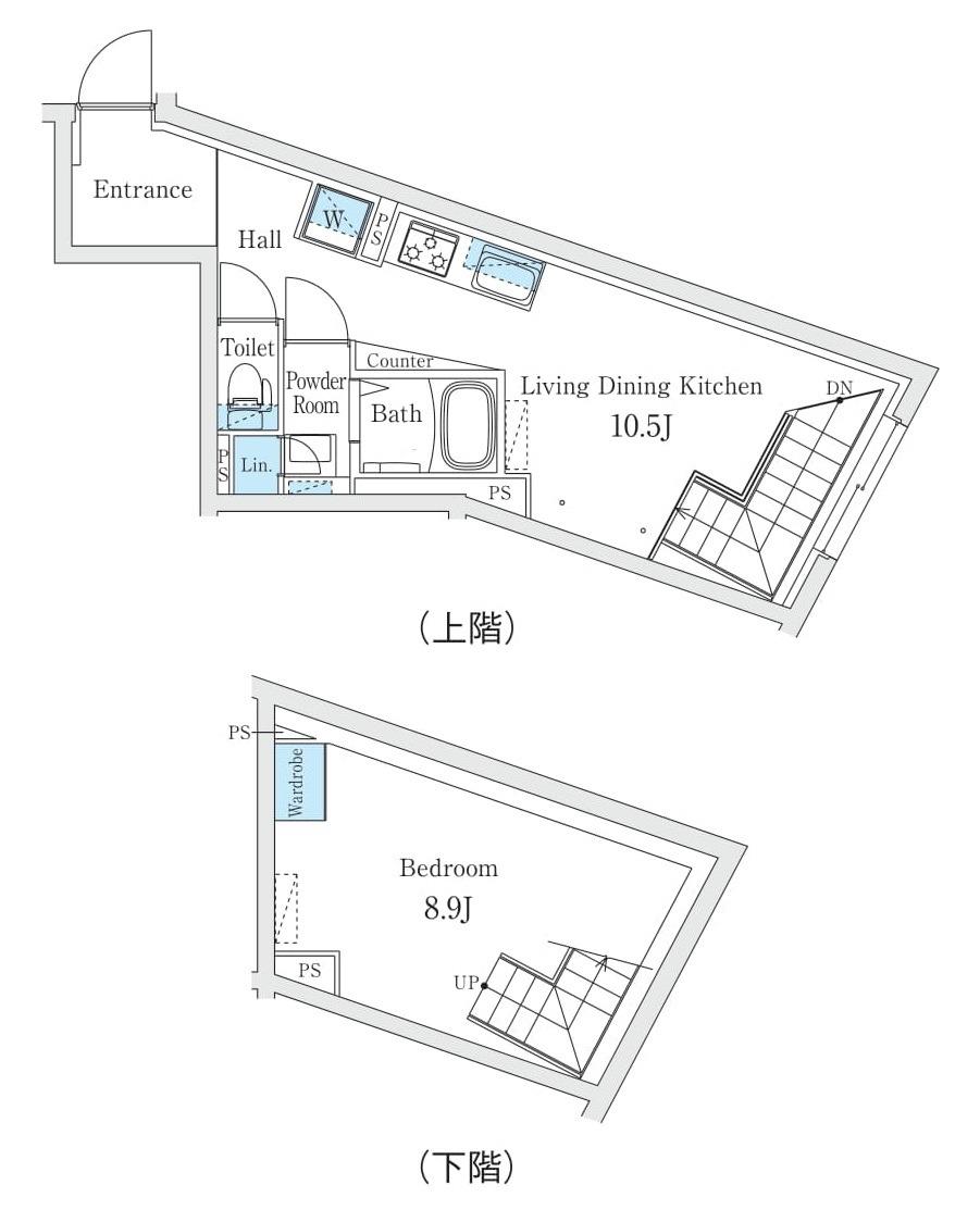 FIKA代々木上原 フィーカ代々木上原(1LDK/2階)の間取り写真