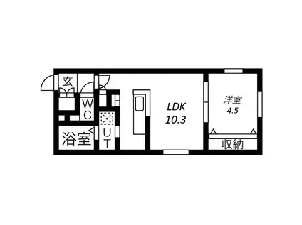 PLAZA M-7(1LDK/2階)の間取り写真