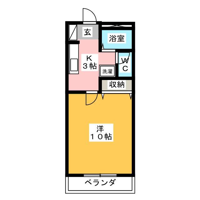 サンライズファミリアIII(1K/1階)の間取り写真