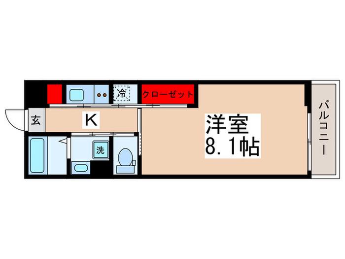 TOMATO(1K/3階)の間取り写真