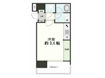 パークコート浜離宮ザタワー(ワンルーム/5階)の間取り写真