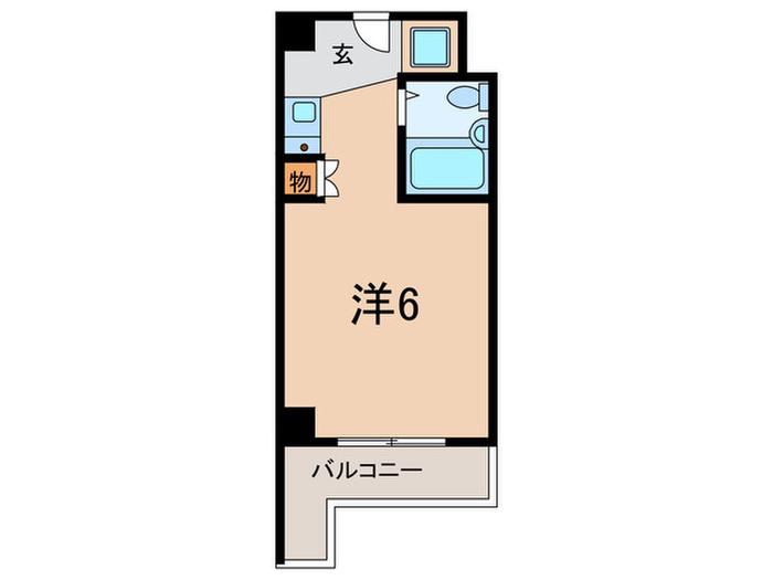 ヴィラサンローズ(ワンルーム/3階)の間取り写真