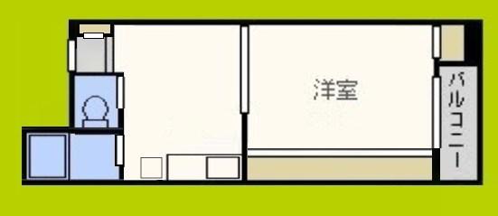 エクトI(1DK/6階)の間取り写真