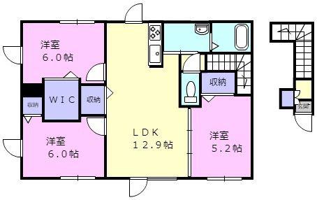 JAZZ CITY2(3LDK/2階)の間取り写真
