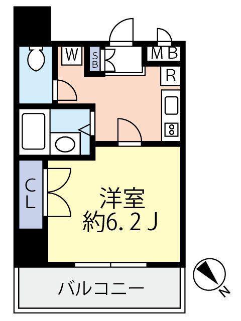 グランヴァン東池袋II(1K/9階)の間取り写真