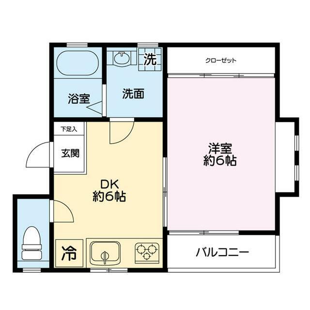 Gハウス町屋(1DK/2階)の間取り写真