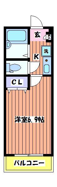 あずまマンション(1K/1階)の間取り写真