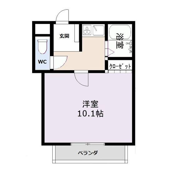 セレクト I(1K/3階)の間取り写真