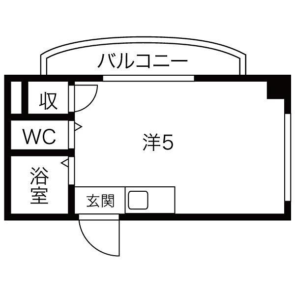 有馬パレス千林(ワンルーム/4階)の間取り写真