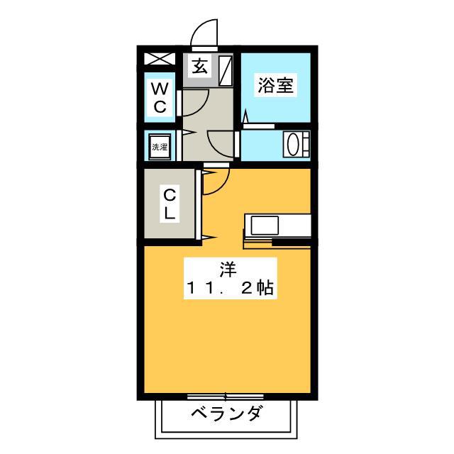 アルドーレ(ワンルーム/2階)の間取り写真