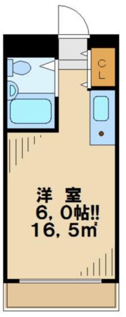 メゾン・ド・ノア聖蹟桜ヶ丘(1K/1階)の間取り写真