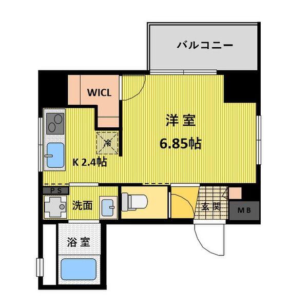 CASA AVENUE IKESHITA(ワンルーム/9階)の間取り写真