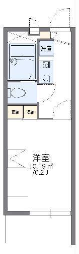 レオパレスロイヤルシティ茜(1K/1階)の間取り写真