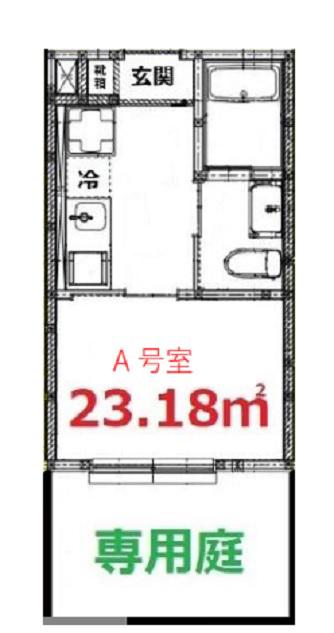 下北沢テラス(1K/1階)の間取り写真