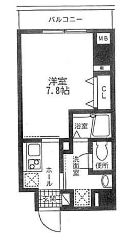 メゾンティーナ本駒込(1K/4階)の間取り写真