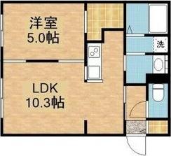 G CLASSE(1LDK/4階)の間取り写真