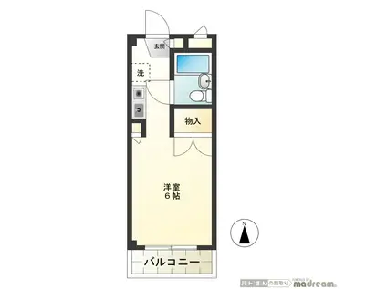 エミール小金井(ワンルーム/1階)の間取り写真