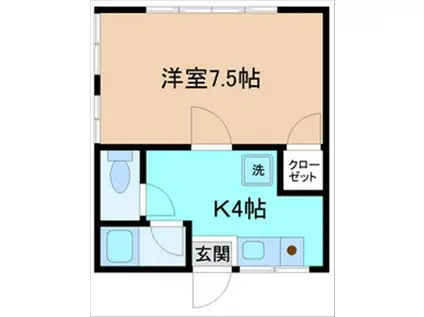 プレッソ(1K/2階)の間取り写真