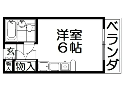 プレアール寝屋川池田(ワンルーム/4階)の間取り写真