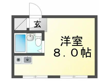 U-HOUSE(ワンルーム/2階)の間取り写真