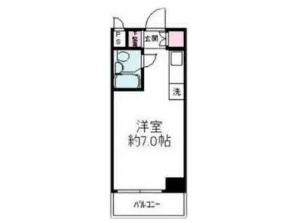 新大塚タウンプラザ(ワンルーム/4階)の間取り写真