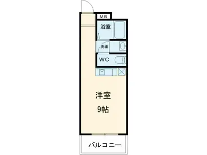 新栄プロパティ―住道(ワンルーム/6階)の間取り写真