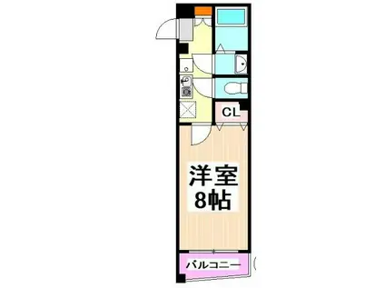 アニモ笹塚(1K/2階)の間取り写真