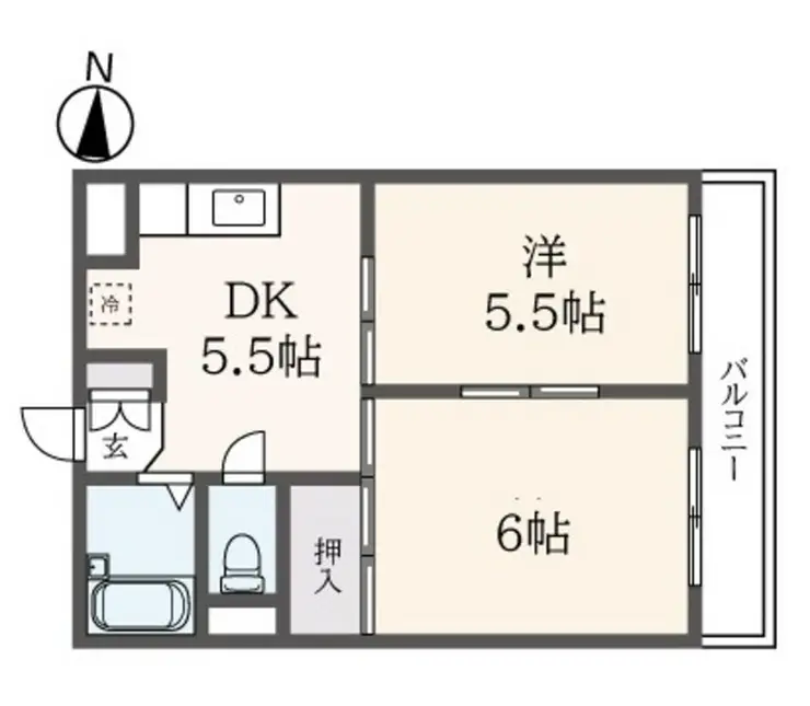 セシーズ東百合丘 4階階 間取り