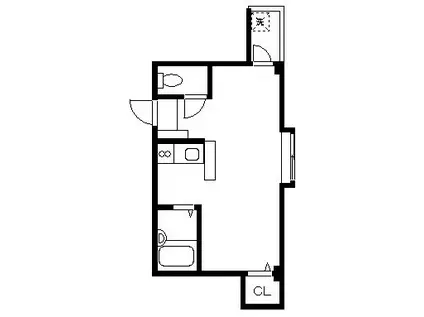 PRIMROSE哲学堂(ワンルーム/3階)の間取り写真