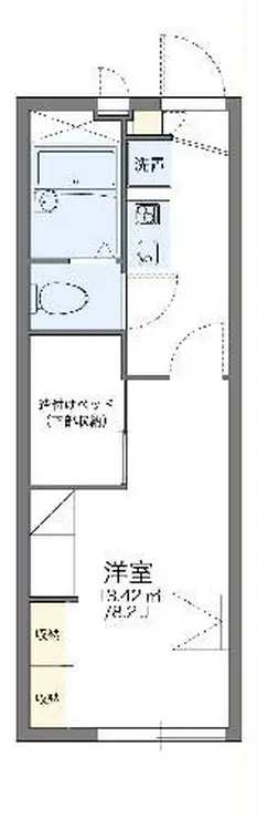 レオパレス東豊田I 1階階 間取り