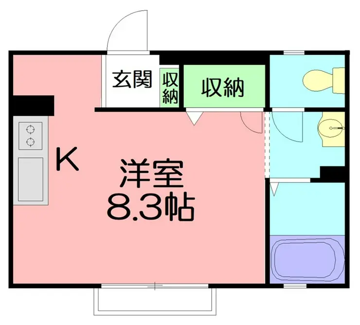 アネックス六会 2階階 間取り