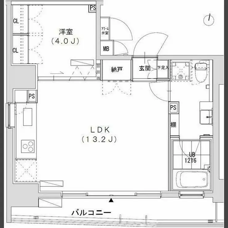 グランディオール広尾テラス 13階階 間取り