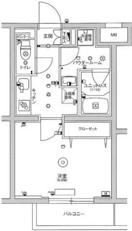 スカイコート板橋本町II 4階階 間取り