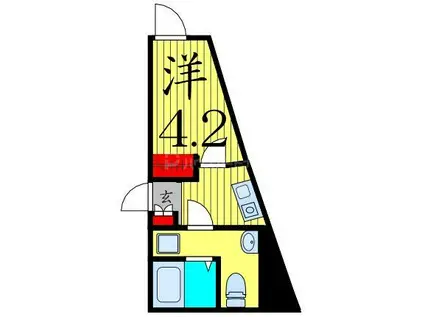 MAISON DE MACHIYA(1K/4階)の間取り写真