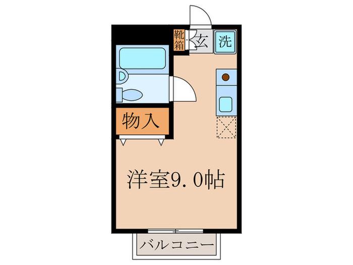 メゾン藤森 A棟(ワンルーム/2階)の間取り写真
