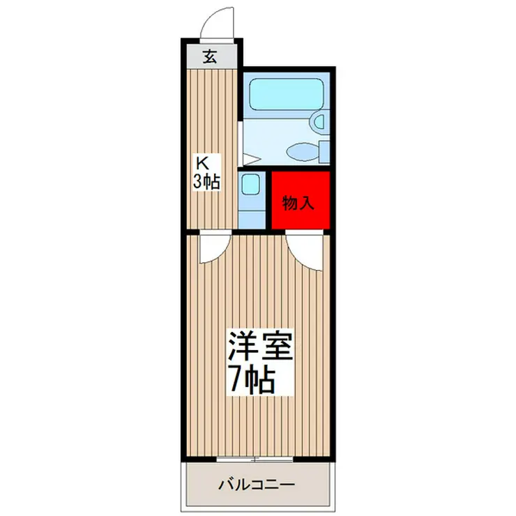 ヴィラ旭 2階階 間取り