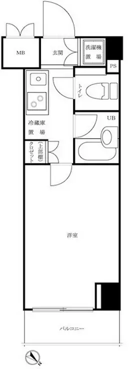 ルーブル三田 5階階 間取り