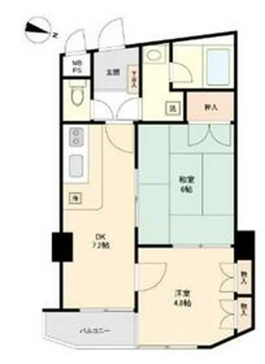 セザール代々木公園 6階階 間取り