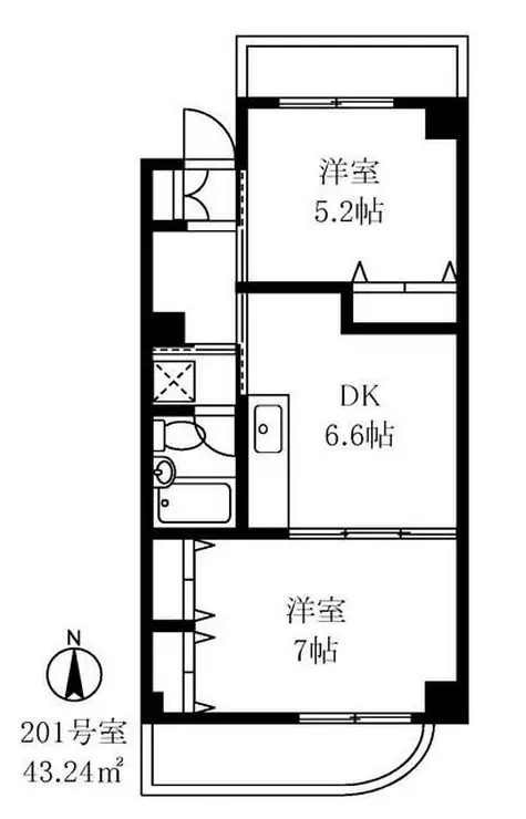 仙台坂アルカディア 2階階 間取り