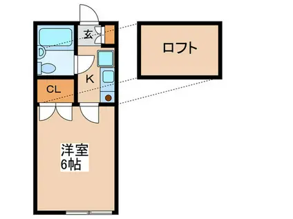 アパラハイツ(1K/2階)の間取り写真
