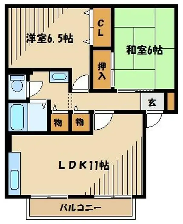 パークアゼリアB 1階階 間取り