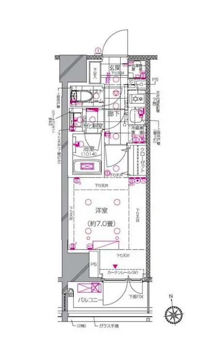 ピアース南麻布 4階階 間取り