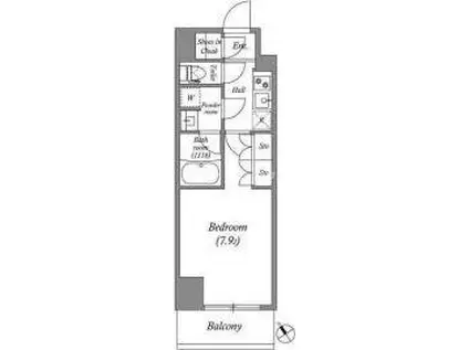 ACP RESIDENCE 西巣鴨(1K/2階)の間取り写真